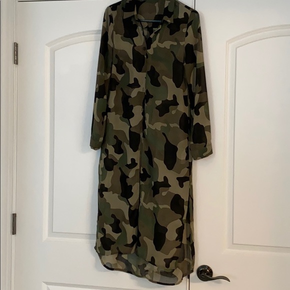 Sheer Camo Cardigan - Picture 1 of 2